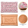 Coikll Pink Floral Pet Bed Pad Soft Dog Bed Mat