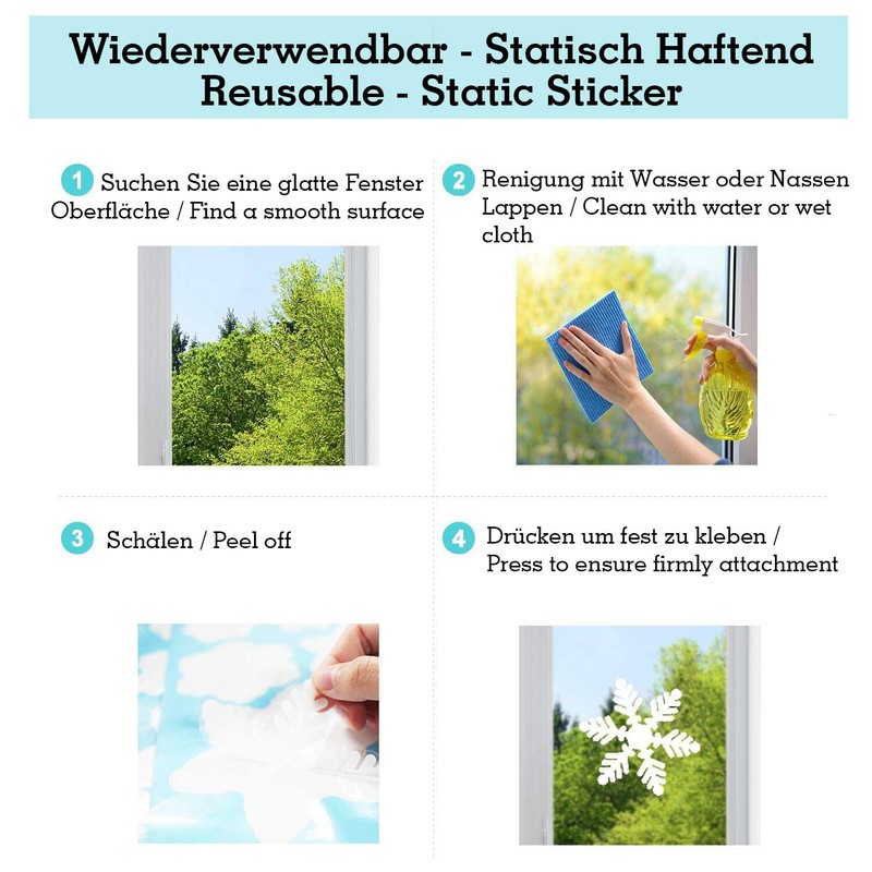 LessMo Christmas window sticker (bells).