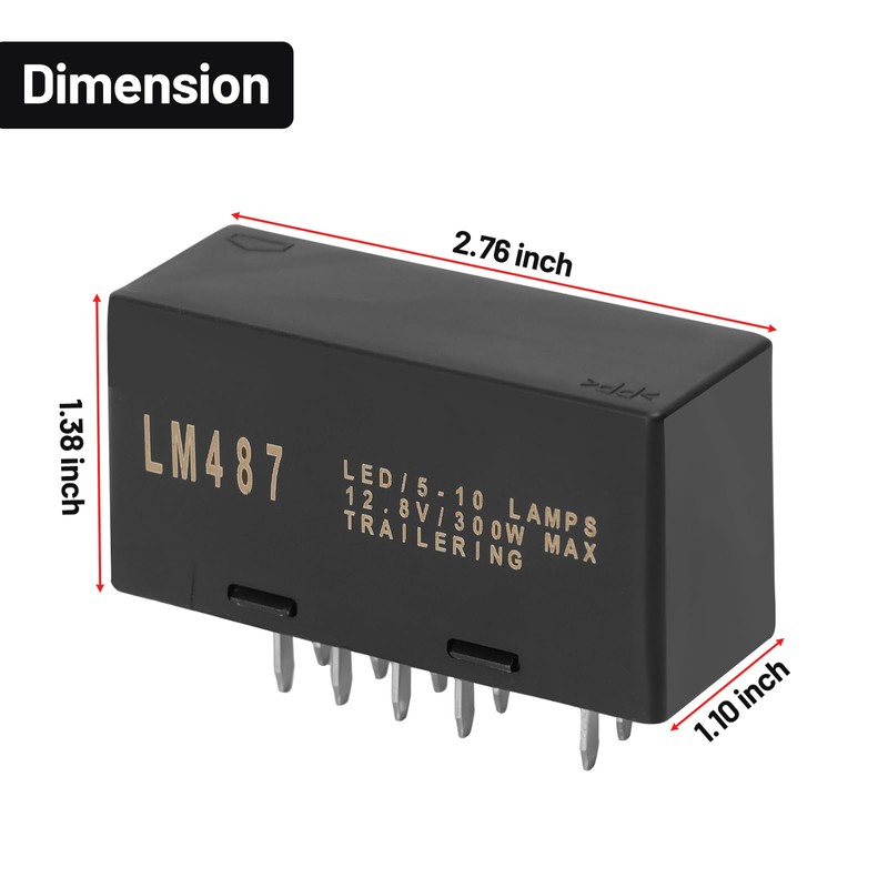 BOMLING Hazard Warning and Turn Signal Flasher Relay Switch Compatible