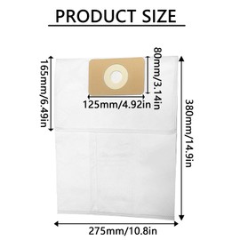 ECOMAID 3 Pack Premium Central Vacuum Bags Compatible with Nuera Filtre 189, DuoVac Filtre 189, Husky Filtre 189,SoluVac Filtre-189 SVS, And Other CV Systems