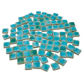 Yuvori Handmade Ceramic Mosaic Tiles 2cm 0.5kg DIY Traditional Chinese Qinghua and Modern Styles Interior Decoration DIY Art Projects in Bathrooms Kitchen Living Room (05)