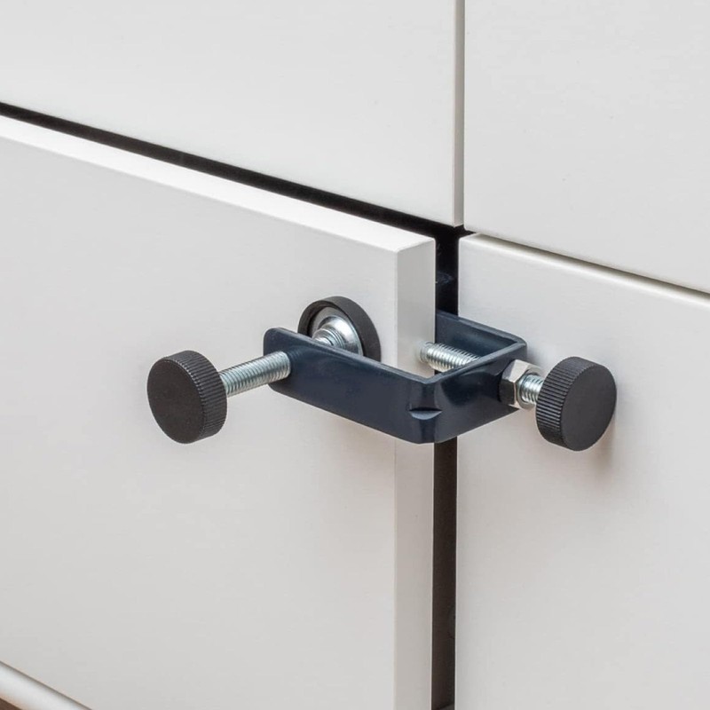 Asixxsix Drawer Front Installation Clamps, Carbon Steel Cabinet Hardware Jigs