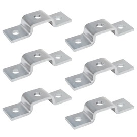 YIDU69Q 6 Pcs 3 Hole U Strut Connector Bracket for 13/16" x 1-5/8" Strut Channel, 7/32" Thick