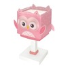 Dalber Children's Table Lamp Bedside Lamp Little Pink Owl