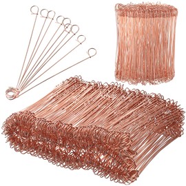 250 Pcs Rebar Reinforcing Mesh Loop Ties, 1mm x 140mm/5.5" Heavy Duty Steel Rebar Tie Wire, Double Loop Twist Reinforcing Bar Wire Ties for Concrete Garden Fences & Potato Bags
