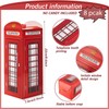 CHENGU 8 Pieces British Party Decorations London Phone Booth Box