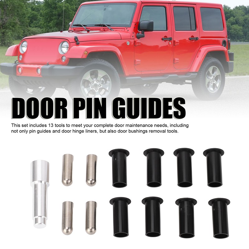 13pcs Door Bushing Removal Tool Rustproof Door Hinge Liners Set