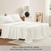 TOSMO Pure Linen Sheets Set, 100% French Natural Linen Flax