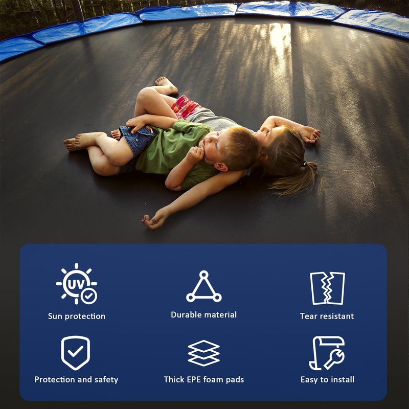 Blanketown 14FT Trampoline Safety Pad, Universal Replacement Trampoline Springs Cover,