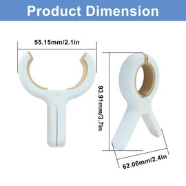 SOVNSG 6 Pack Beach Towel Clips, Plastic Clothespins, Outdoor Drying Rack Clips for Drying Laundry on Clothesline and Hanging Rack & Home and Outdoor Use