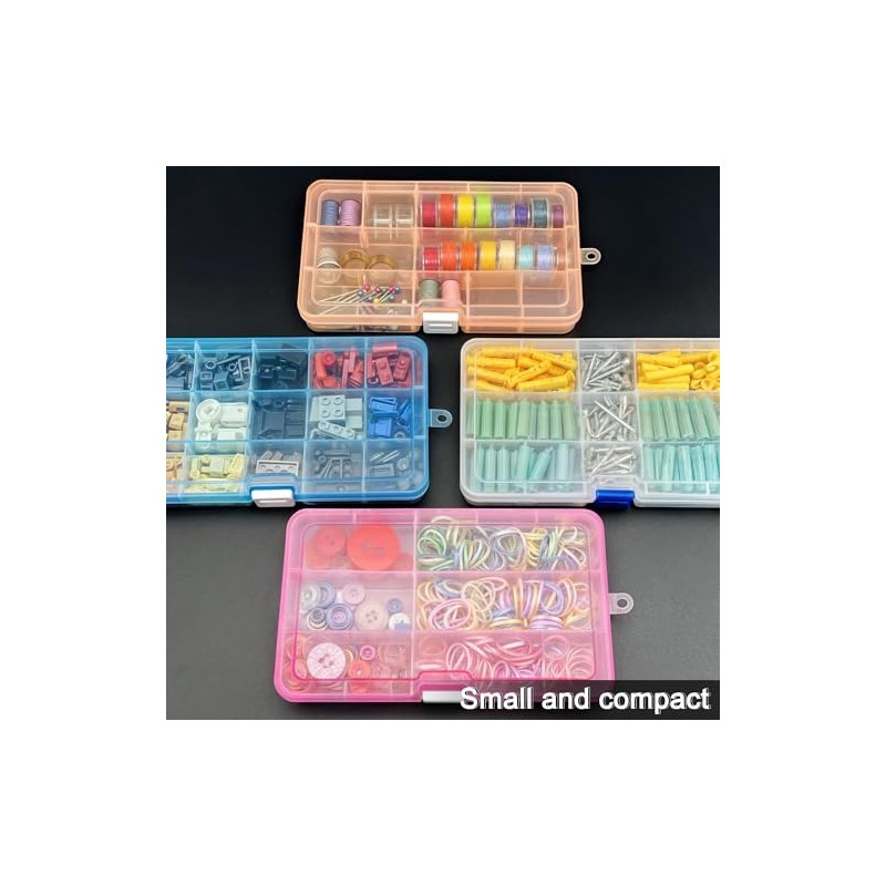 DuoFire Plastic Organizer Container Storage Box Adjustable Divider Removable Grid