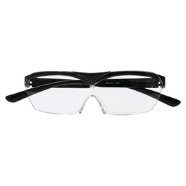 メガネ型拡大鏡 SMART EYE ハネアゲルーペ クリアダークグレー