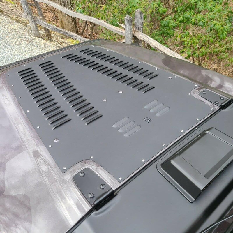 HECASA Aluminum Alloy Vented Hood Louver Kit Compatible with 2003-2006
