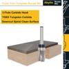 Downcut Spiral Flush Trim Router Bit 1/4 Shank, Carbide Head
