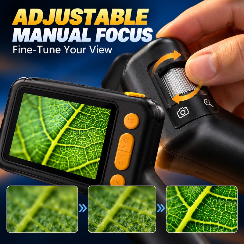 Handheld Digital Microscope for Coin Collecting & PCB Inspection –