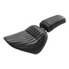 Motorcycle Two Piece 2-Up Driver Passenger Cushion Seat For Harley