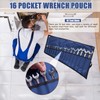 16 Pockets Wrench Roll Up Organizer, Wrench Bag and Tool