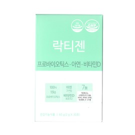 Lactigen Probiotics Zinc Vitamin D 2g x 30 packets / Circle / 락티젠 프로바이오틱스 아연 비타민D 2g x 30포 / 써클