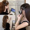 XIANFQNKJ ヘアピン 前髪クリップ おしゃれ 4個セット 黒 ベロア パッチンピン 跡がつかない 可愛い