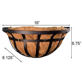 BestNest Set of 3 Panacea Flat Iron Series Wall Planters and Extra Liners