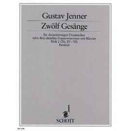 Zwölf Gesänge: Texte aus dem Toskanischen nach Ferdinand Gregorovius. op. 3. female choir (SMezA) or 3 female voices with piano. Partition.