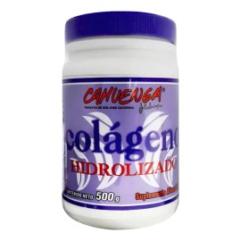 Colágeno Hidrolizado Cahuenga Polvo 500g Sin Sabor con Complejo B y Ácido Fólico                                                                      