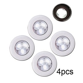 Pactrade Marine 4PCS Boat Trailer LED Cool White Round Ceiling Courtesy Light