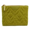 Alice Wheeler Velvet Quilted Makeup Pouch, 15.5 x 13.5 x