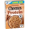 Cheerios Protein Cereal, Cinnamon, 8g Protein, Large Size, 11.2 oz