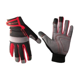 Zero Friction WG100006 Men's Universal-Fit Ultra Suede Work Gloves, Red