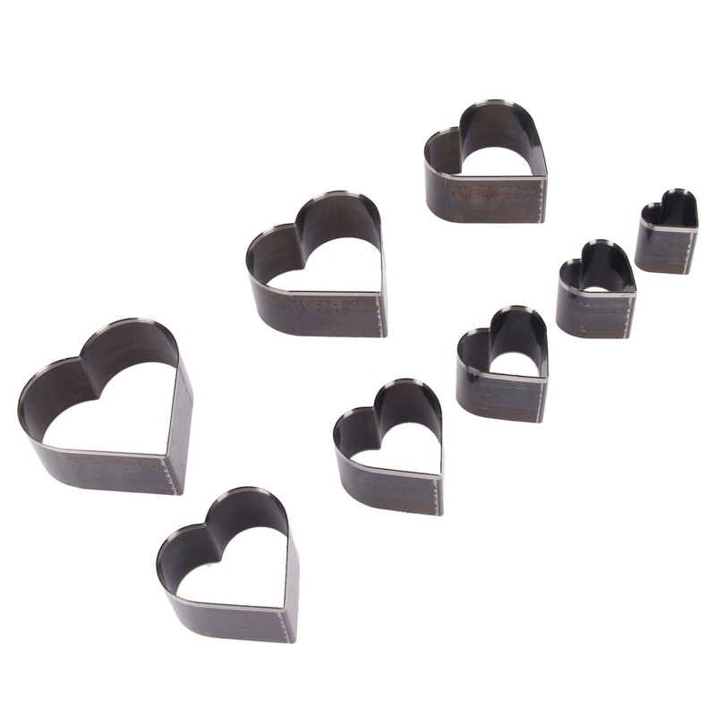 8pcs Leather Die Cutter Hollow Punching Tool High Carbon Steel