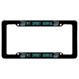 GRAPHICS & MORE My Spirit Animal is a Sloth License Plate Tag Frame