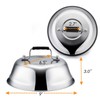 4Pack Cheese Melting Domes, Leonyo 9IN Heavy Duty Stainless Steel