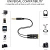Unbranded/Generic NEW Male 3.5mm Headset to Dual Female Y-Splitter CABLE