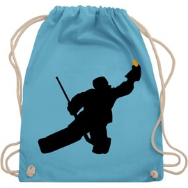 Shirtracer - Gym Bag Backpack - Towart Ice Hockey Goalkeeper, 2 Light Blue