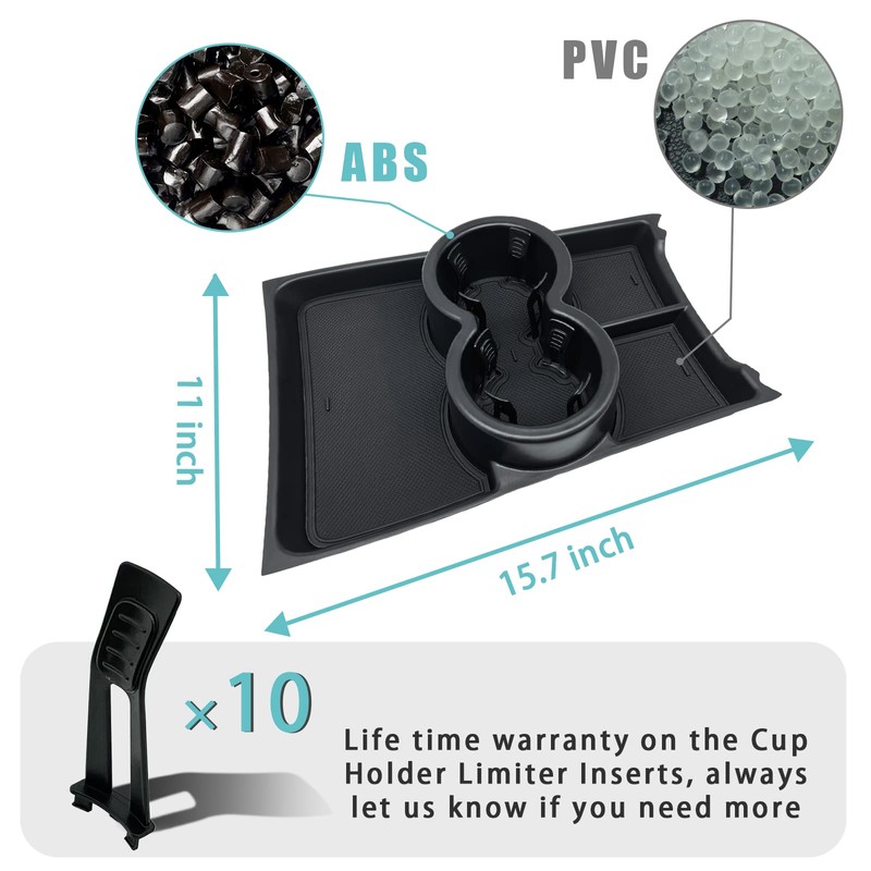BestEvMod for Rivian R1T R1S Lower Center Console Organizer Tray