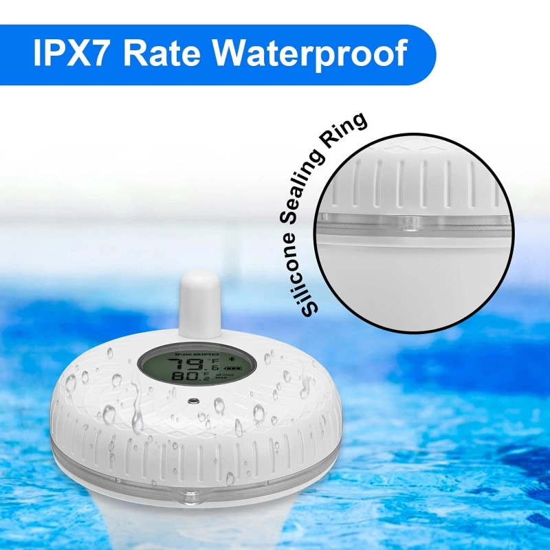 INKBIRD Floating Pool Thermometer Aquarium Bluetooth Or Wireless Or WiFi