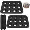 Tideme 2 Pcs Mini Cheesecake Pans, 12-Cavity Muffin Cupcake Pans