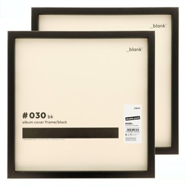 _blank #030bk Double Pack | Record Cover Frame | for 12 Inch Records | Albums Easy and Quick Interchangeable | Black