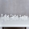 levandeo Set of 3 Wooden Lettering "Lebe Liebe Lach" White