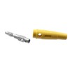 WITTKOWARE 4 mm Banana Plug with Non-Slip Grip Sleeve, Screw/Solder