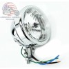 Mid-USA Chrome 3.5" Headlight Headlamp Custom Springer Chopper Ironhead Shovel