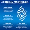 Zentastic Suplemento complejo de magnesio 4 en 1 glicinato, malato,