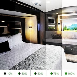 12V RV Modern Acrylic LED Wall Sconce with Switch, Decorative 12Volts RV Interior Light Fixture, Warm White 3400K Bedside Lights for RV Motorhome Camp