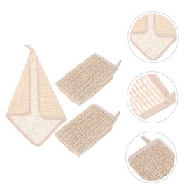 IWOWHERO 3pcs Washcloths Multi Functional Hand Towels for Bathing Face Cleansing Soft Lightweight for Family Use for Body Face Washing