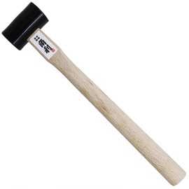 KAKURI Chisel Hammer 16 oz (450g) Japanese Daruma Hammer Woodworking Carpenter Tool for Chiseling, Wood Carving, Large Face Heavy Duty Japanese Carbon Steel Round Head Black, Made in JAPAN