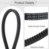sourcing map 3 Pcs AX18 EPDM V-Belt, Raw Edge Cogged