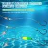 10PCS Pre-Rigged Catfish Rig Circle/Octopus Hooks Rigs for Catfish Offset