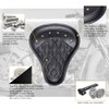 Black Motorcycle Cushion Spring Solo Seat Compatible with Honda Rebel