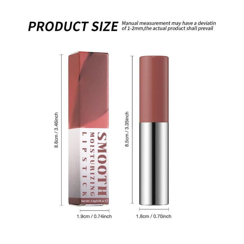 KXmzeG Matte Brown Lipstick Crayon Lip Makeup – High Pigment,